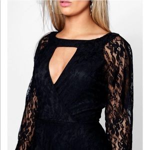 Black lace dress- plus Size